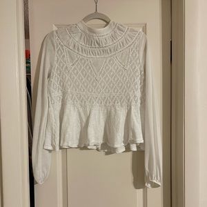 Free People Blouse White